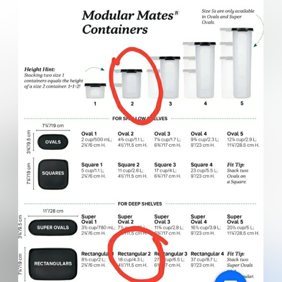 Tupperware Modular Mate Rectangle #2 - Picture 2 of 4